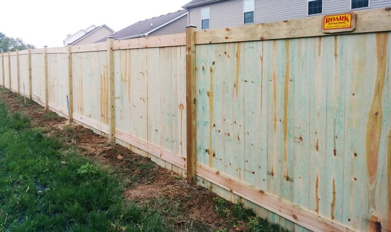 Privacy Fences Built Like They’re Our Own - Roark Fencing Custom Wood Fence completed by Roark Fencing in Georgetown, KY.